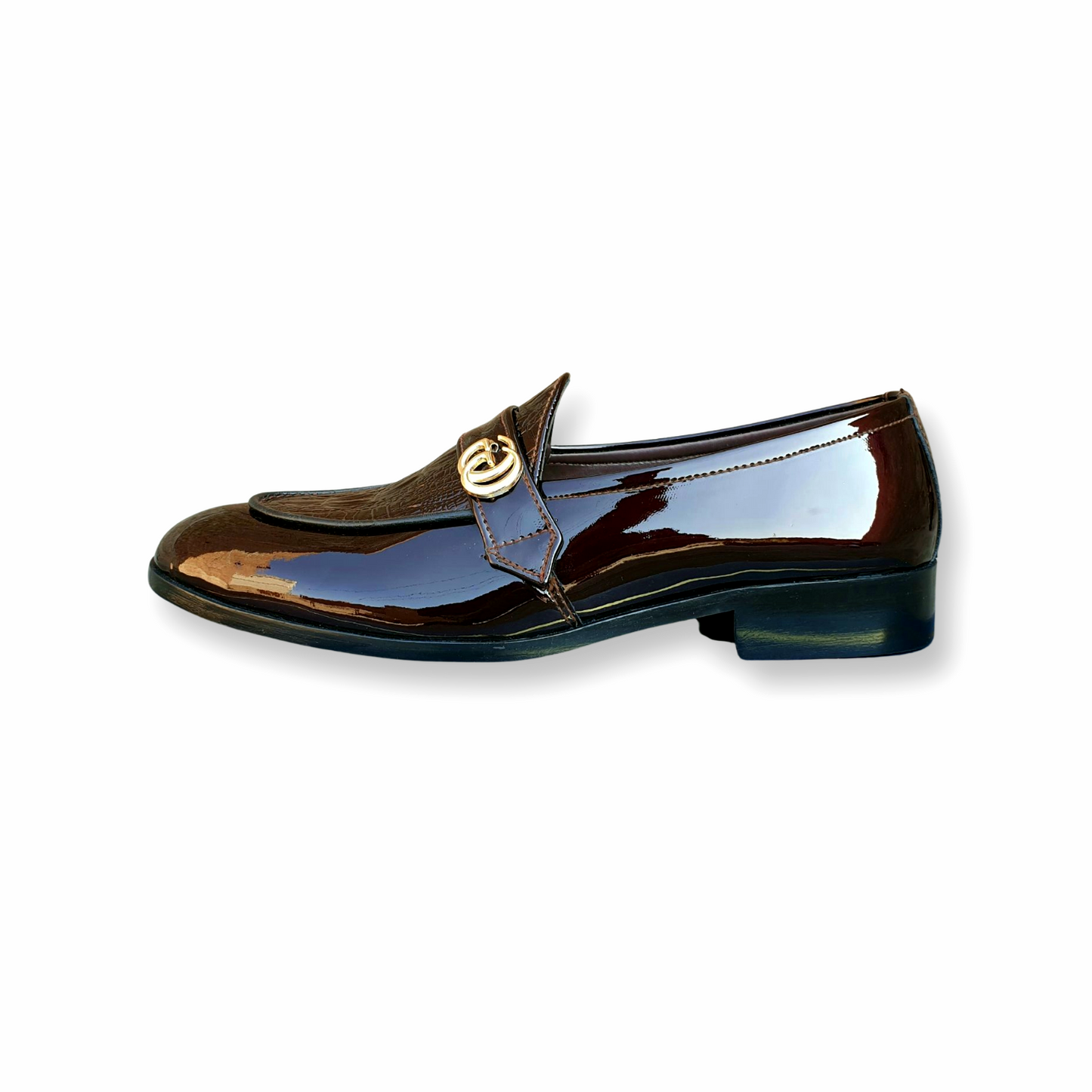 PATEN SLIP ONS - GG - BLACK