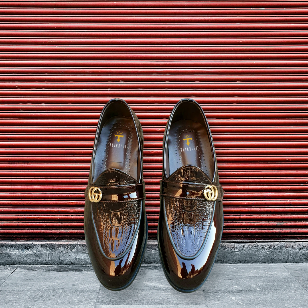 PATEN SLIP ONS - GG - BLACK