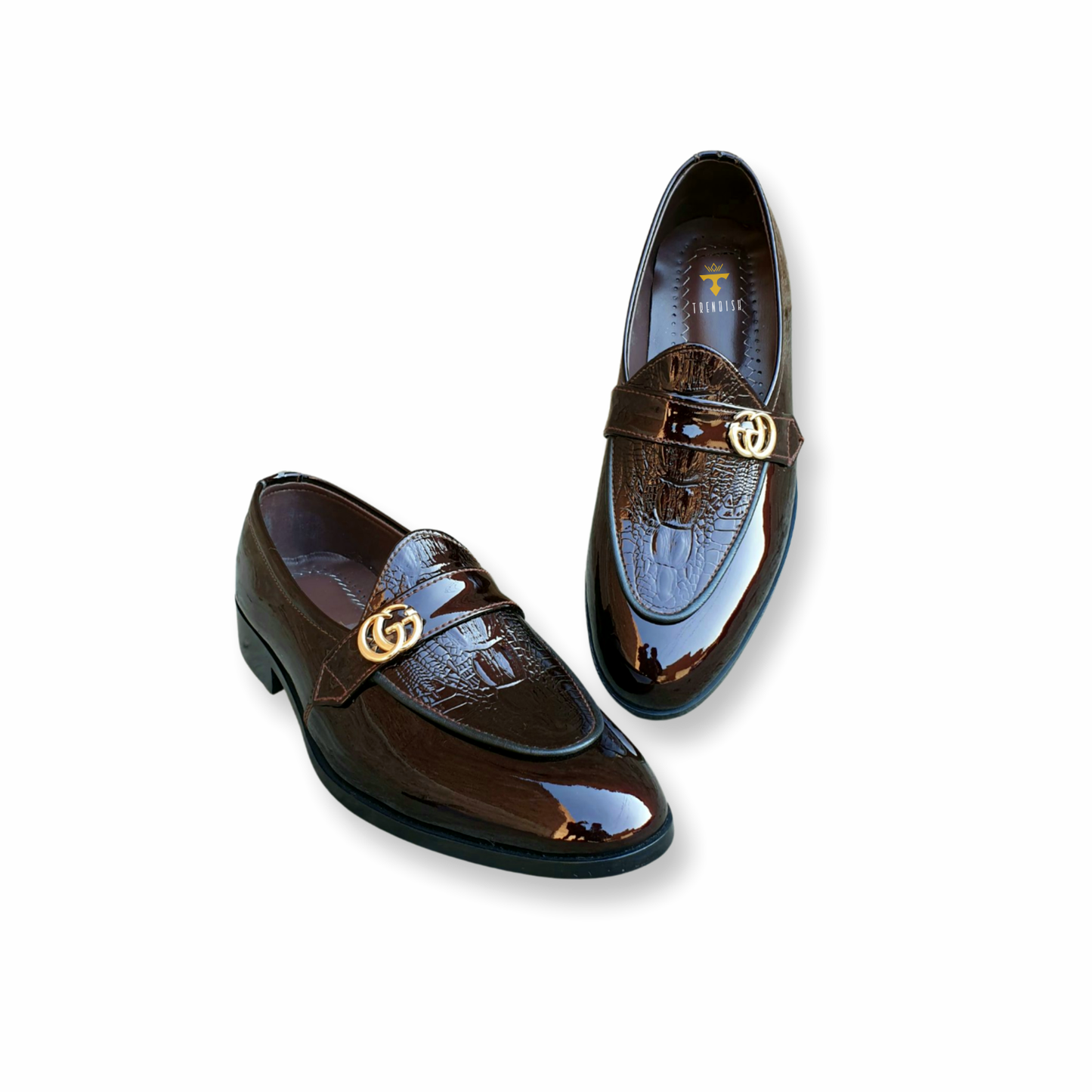 PATEN SLIP ONS - GG - BLACK